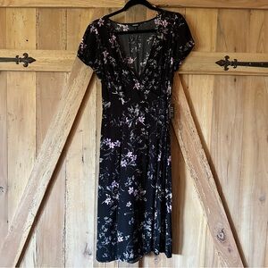 NEW Y2K Express Floral V Top Dress Fairy Whimsigoth Size M